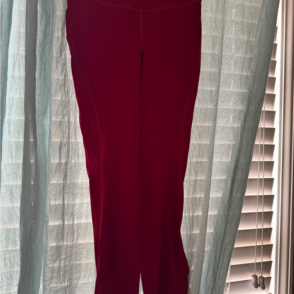 Lululemon Athletica Red Straight Leg Pants